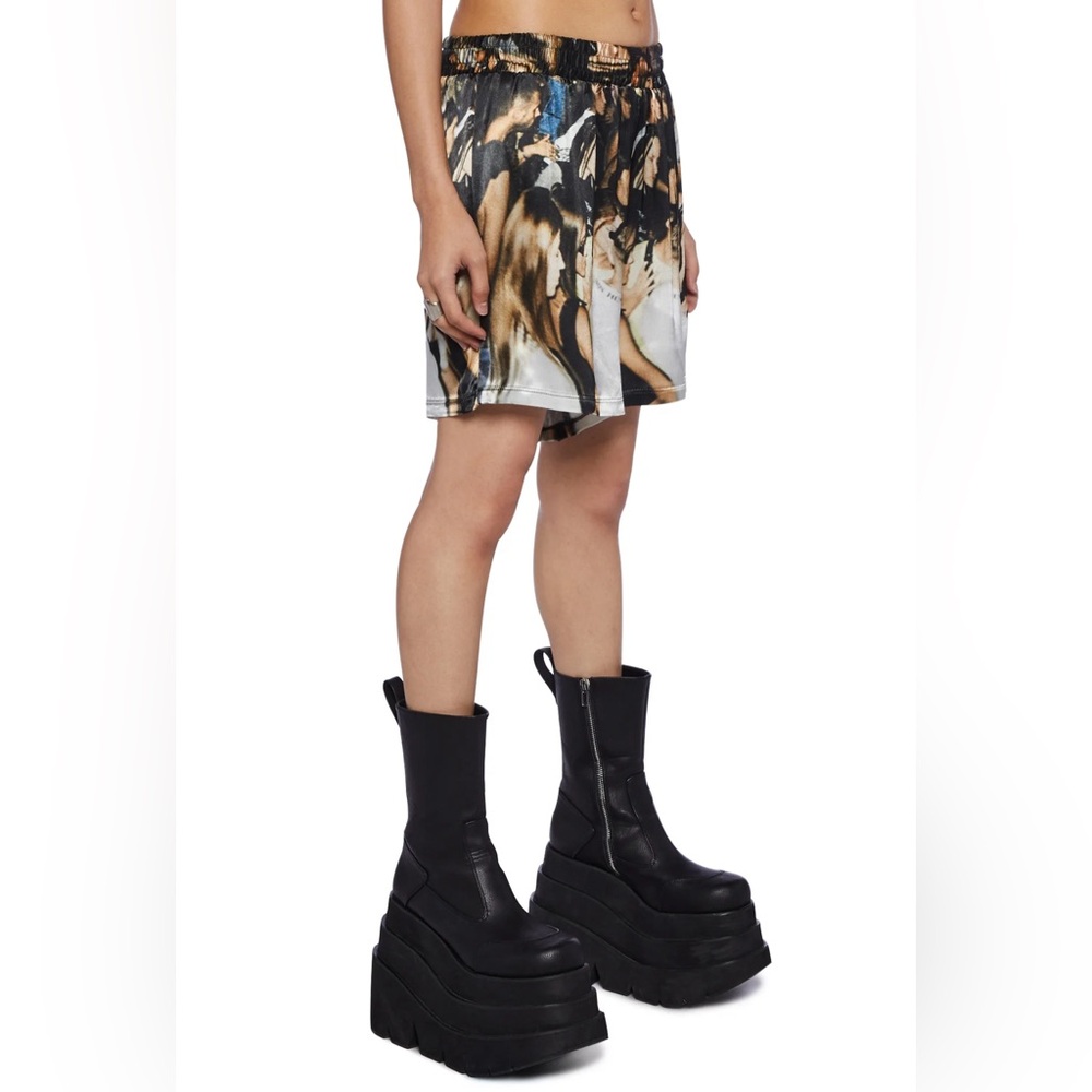 Dolls Kill Basic Pleasure Mode Ambient Satin Shor… - image 4